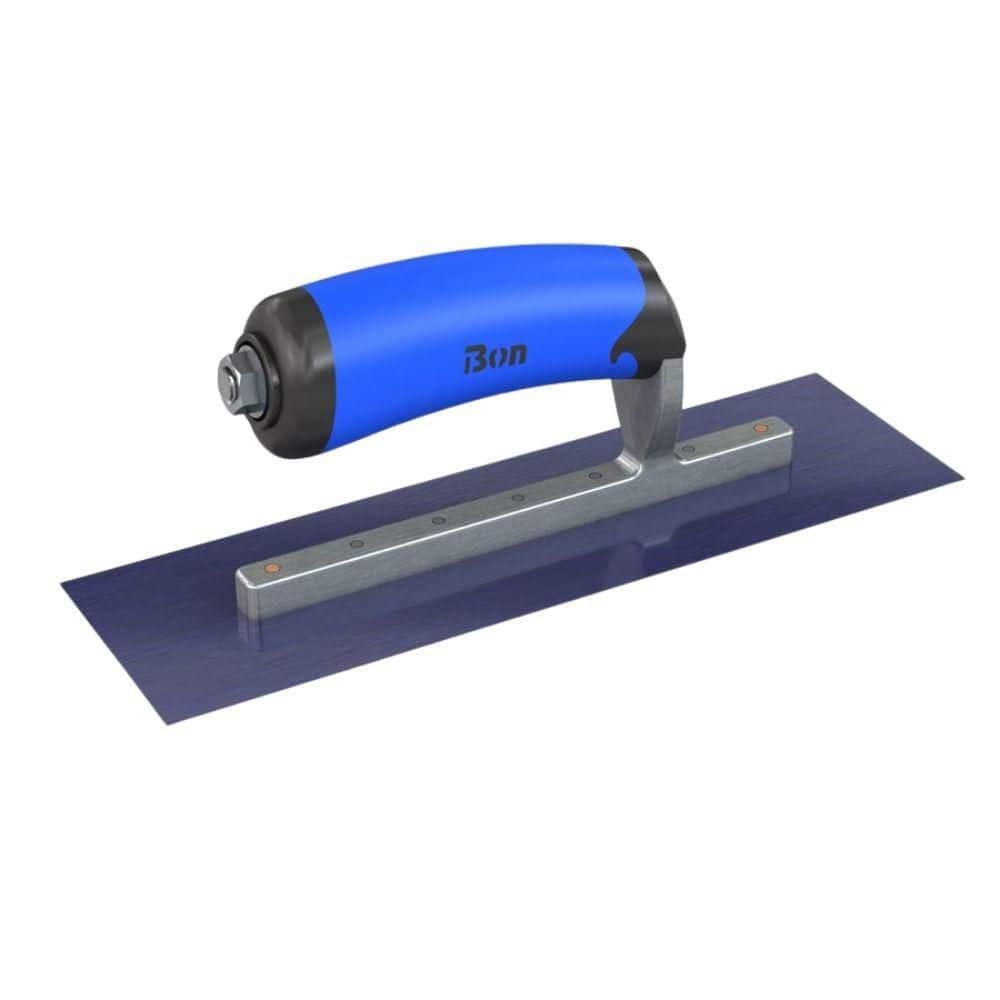 Unbranded 10.5 in. x 3 in. Square Finishing Trowel with Composite Comfort Grip Handle (2)
