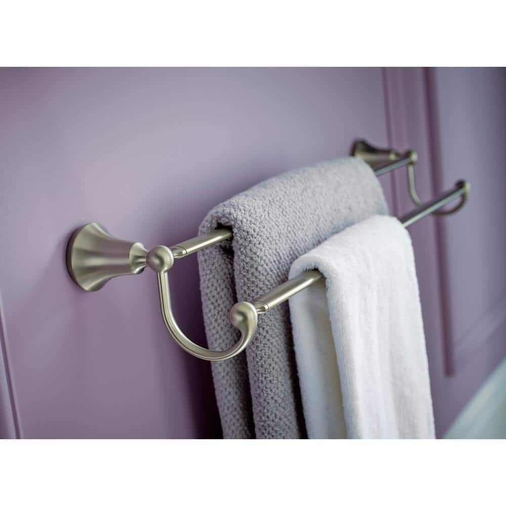 MOEN Wynford 24 in. Double Towel Bar in Brushed Nickel (2)