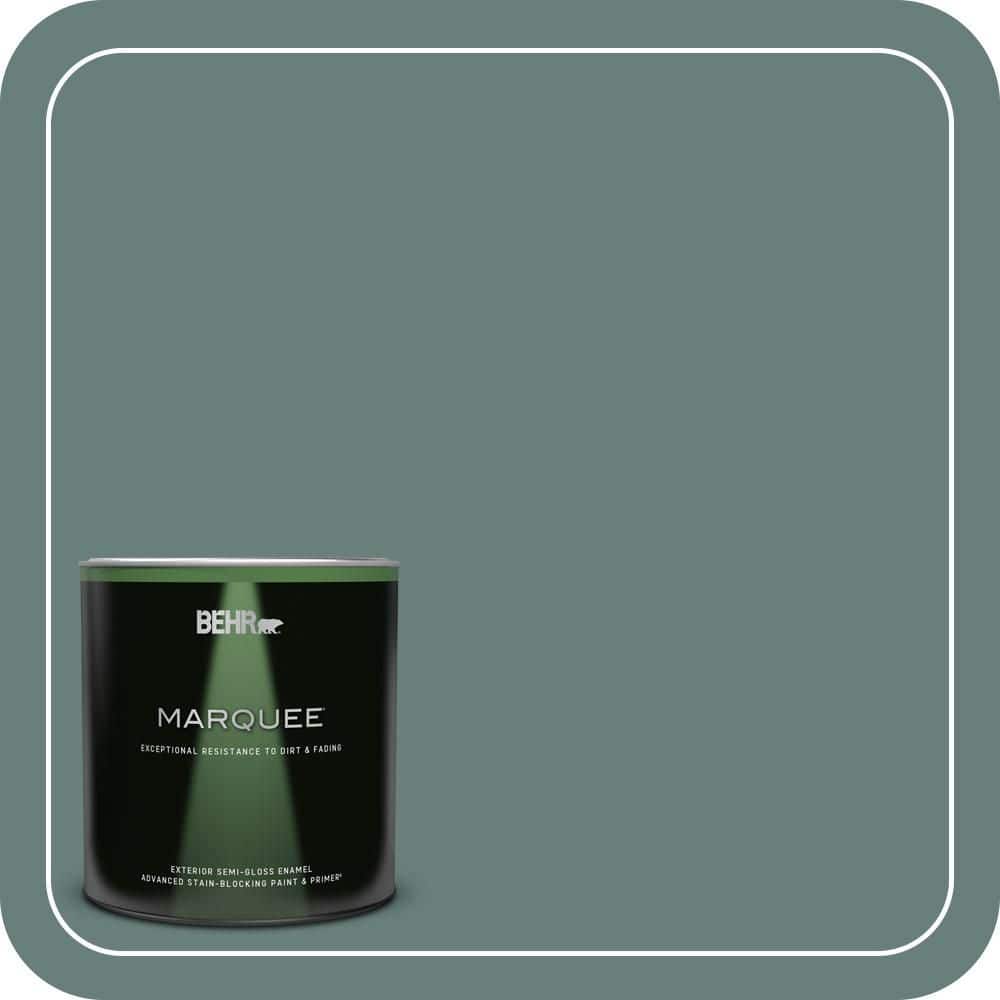 BEHR MARQUEE 1 qt. #N430-5 Aspen Valley Semi-Gloss Enamel Exterior Paint & Primer