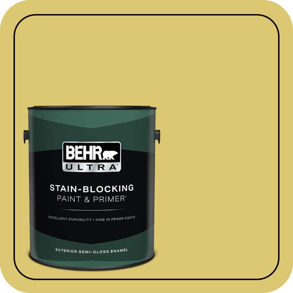 BEHR ULTRA 1 gal. #P330-5 Midori Semi-Gloss Enamel Exterior Paint & Primer
