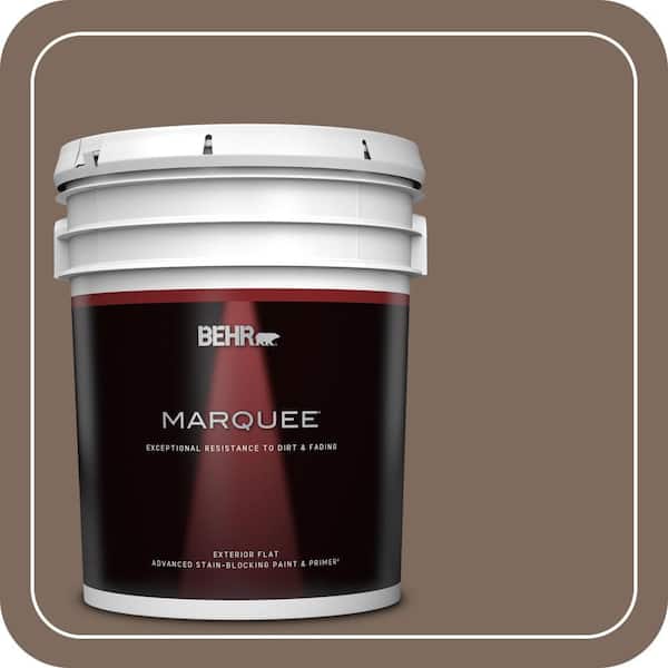 BEHR MARQUEE 5 gal. #QE-23 Chalet Flat Exterior Paint & Primer (2)