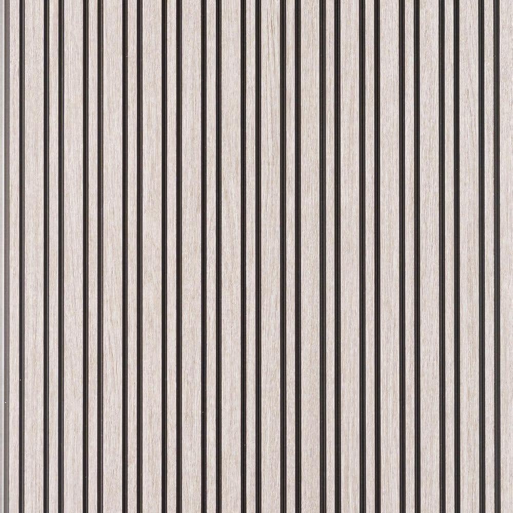 FROM PLAIN TO BEAUTIFUL IN HOURS Urban Stripes 1/4 in. 1 ft. 7.88 ft. Brown Glue-Up Foam Wood Slat Walls /78.8 sq.