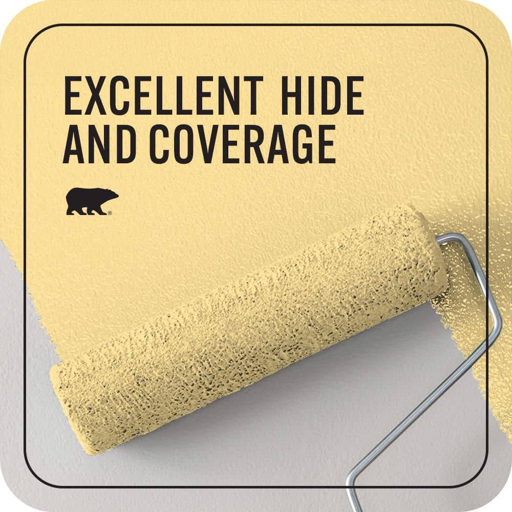 BEHR PREMIUM PLUS 1 qt. #P290-3 Roasted Corn Flat EcoMix Plant-Based Interior Paint & Primer (2)