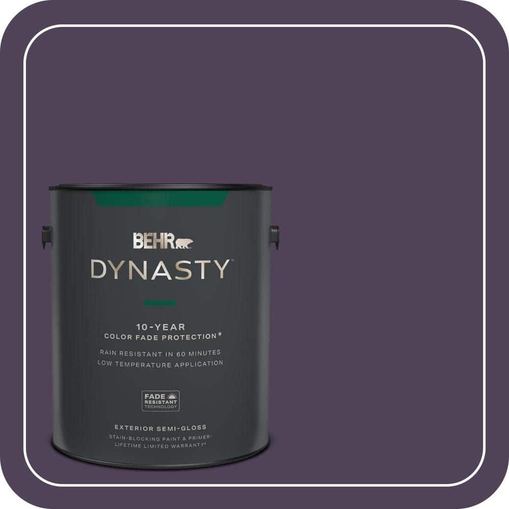 BEHR DYNASTY 1 gal. #S-H-660 Blackberry Harvest Semi-Gloss Exterior Stain-Blocking Paint & Primer