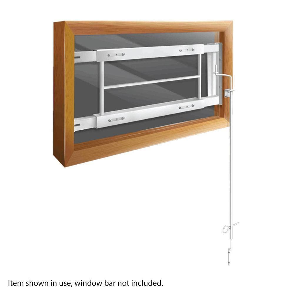 Mr. Goodbar 42 in. White Keyless Quick Release System for Security Bars (3)