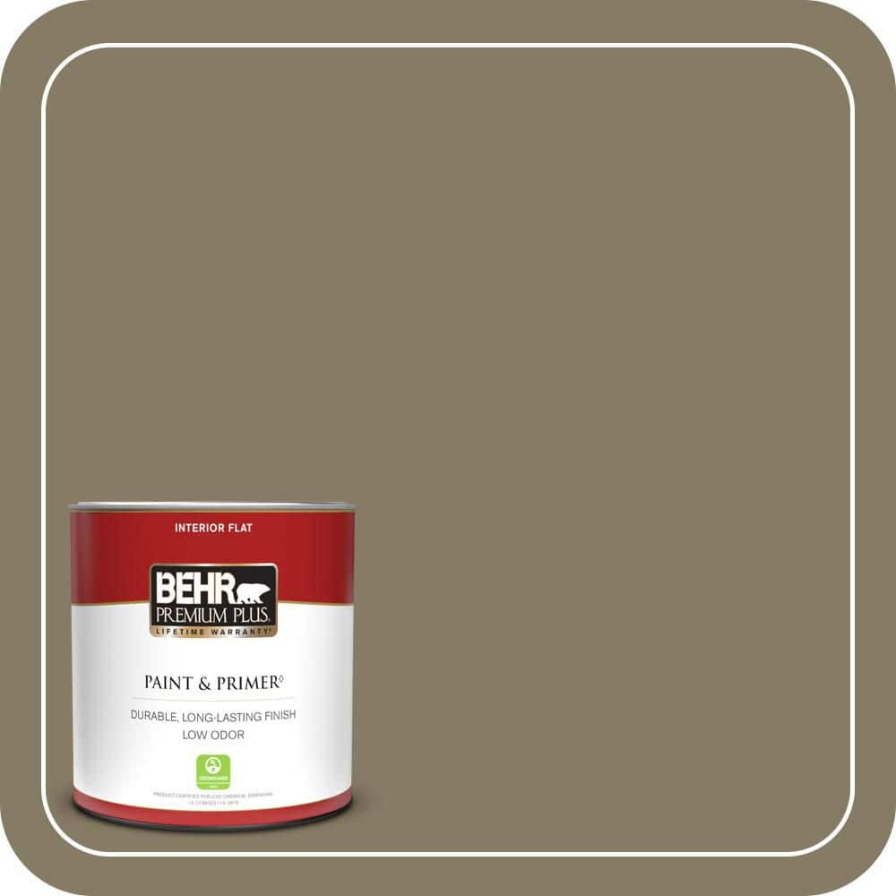 BEHR PREMIUM PLUS #PPU8-24 Deserted Island Flat Low Odor & Primer (1)