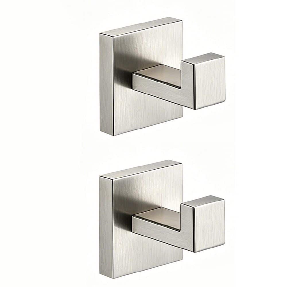 ATKING Wall-Mount J-Hook Robe/Towel Hook Square Robe Hook Stainless Steel
