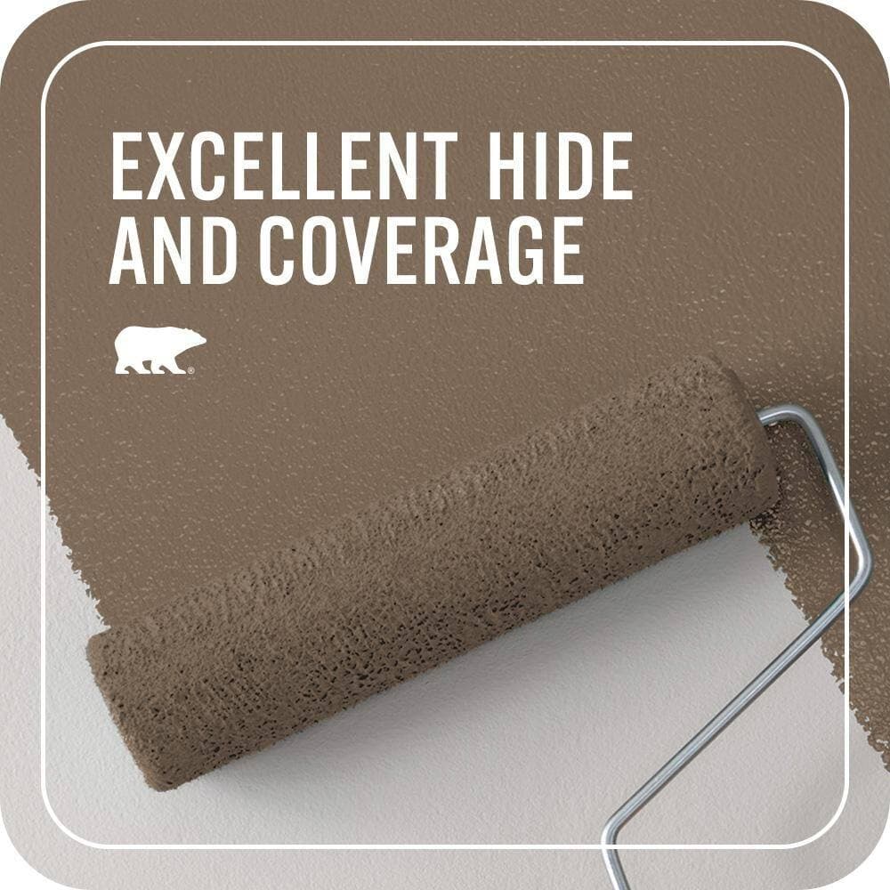BEHR PREMIUM PLUS 1 qt. #MQ2-49 Kaffee Flat EcoMix Plant-Based Interior Paint & Primer (2)