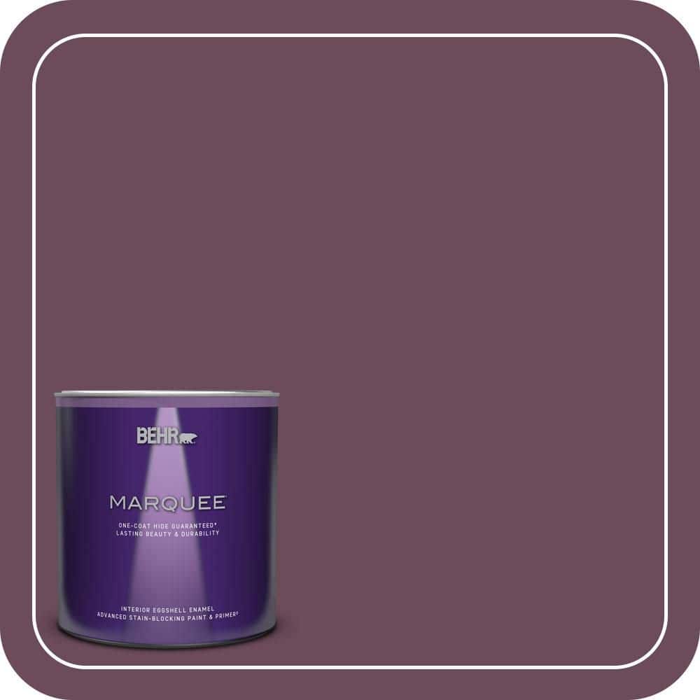 BEHR MARQUEE 1 qt. #PPU1-20 Spiced Plum Eggshell Enamel Interior Paint & Primer