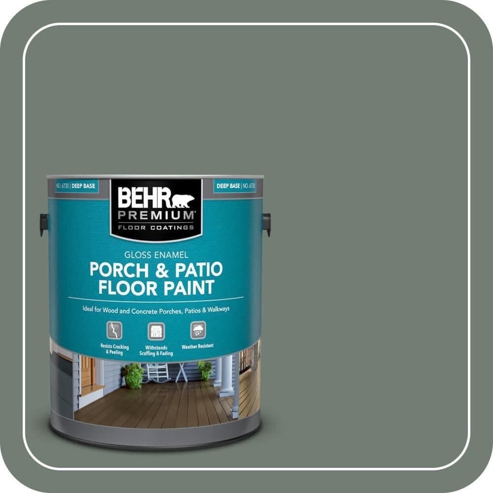 BEHR PREMIUM 1 gal. #N420-5 Boreal Gloss Enamel Interior/Exterior Porch and Patio Floor Paint