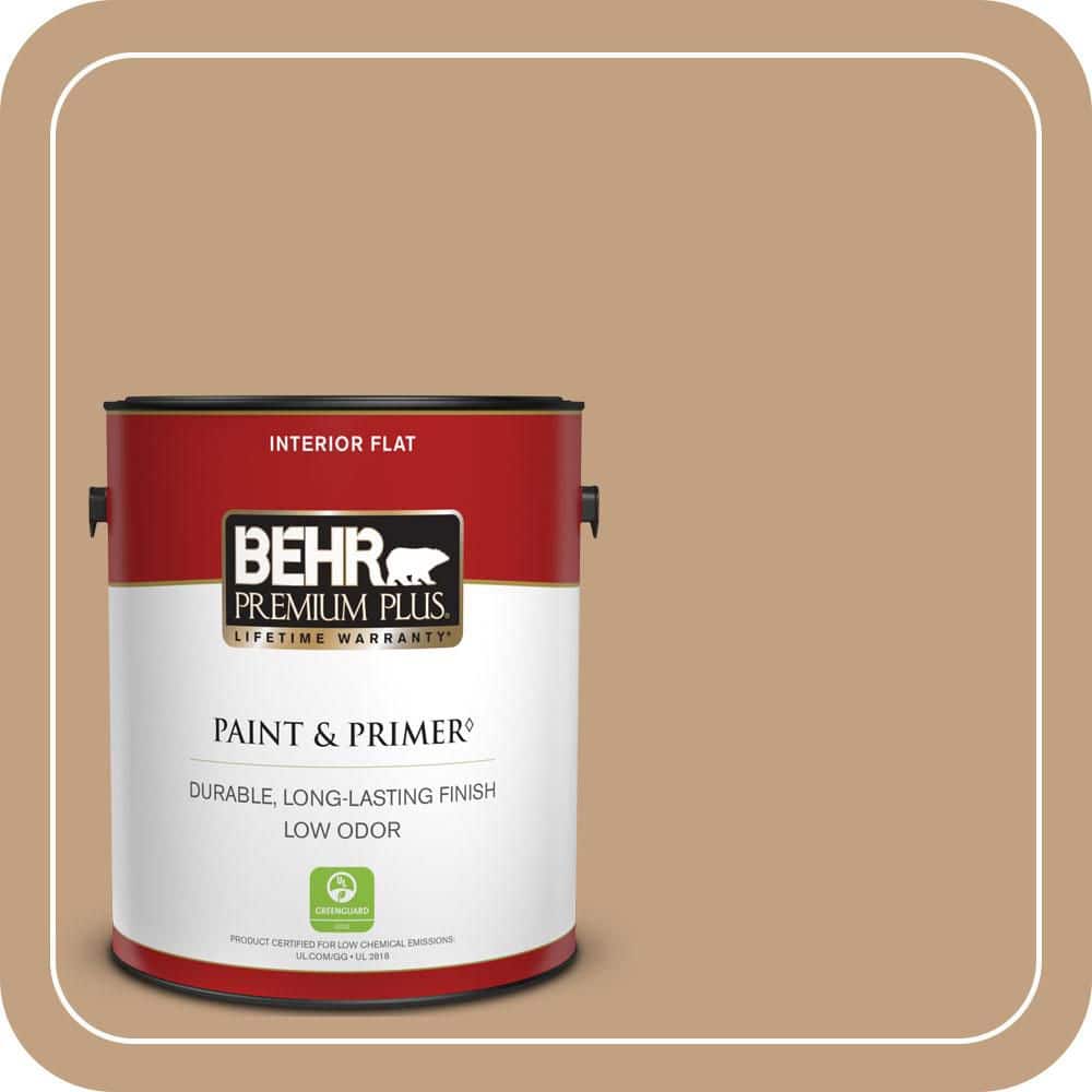 BEHR PREMIUM PLUS 1 gal. #MQ2-12 Milano Flat Low Odor Interior Paint & Primer