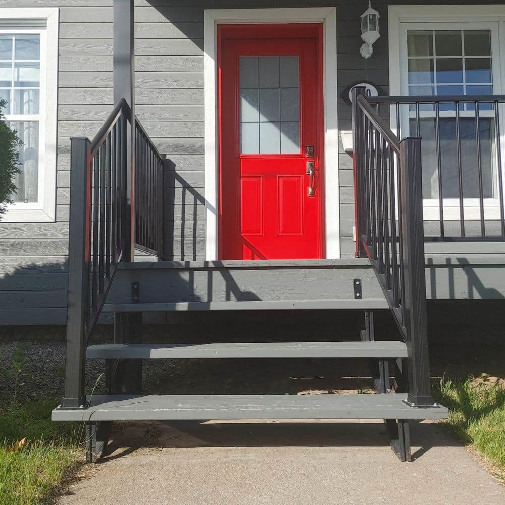 Pylex 3-Steps Steel Stair Stringer black 7-1/2 in. x 10-1/4 in. (Includes 1 Stair Stringer) (3)