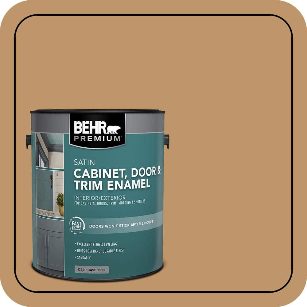 BEHR PREMIUM 1 gal. #MS-37 Canyonland Satin Enamel Interior/Exterior Cabinet, Door & Trim Paint