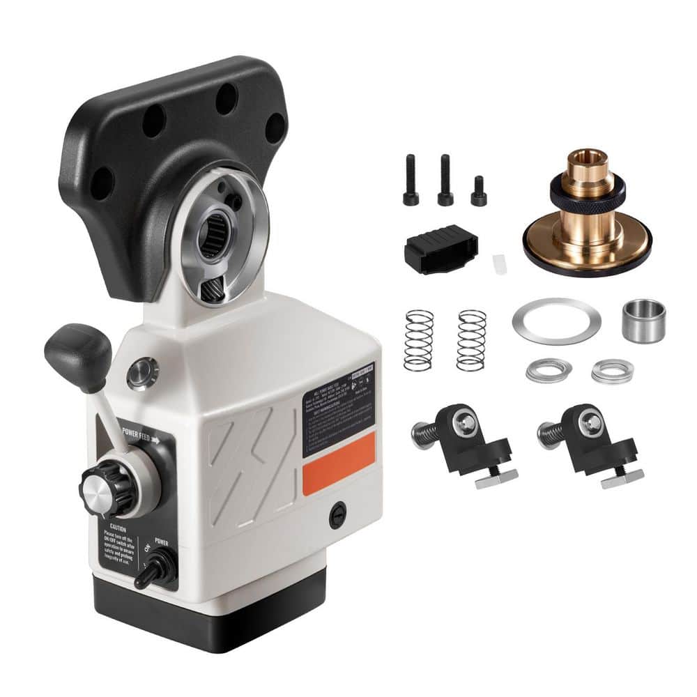 SKYSHALO X-Axis Power Feed for Milling Machine, 150 in.-lb. Torque, 0-200RPM Adjustable 9 Speed Drill Press with 1-5/8 in. (1)