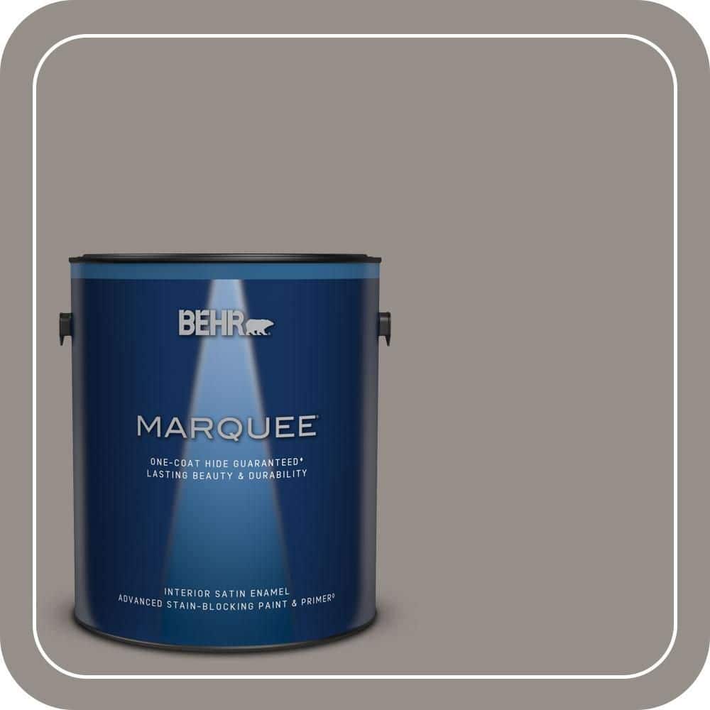 BEHR MARQUEE 1 gal. #QE-59 Water Tower Satin Enamel Interior Paint & Primer