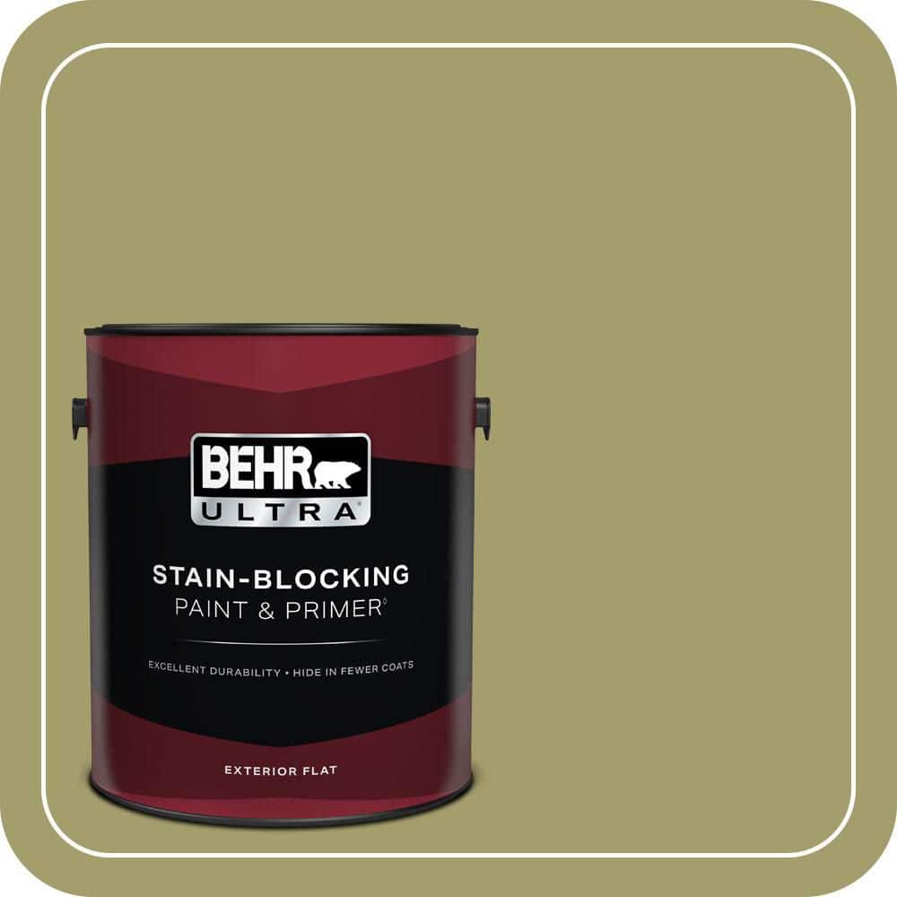 BEHR ULTRA 1 gal. #S340-5 Farm Fresh Flat Exterior Paint & Primer