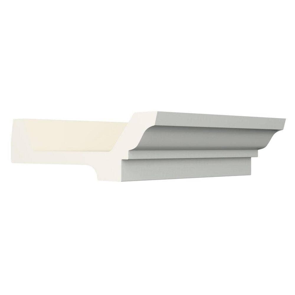 Ekena Millwork Alora 6.125 in. D x 6.125 in. W x 96 in. L Polyurethane Crown Moulding (2)