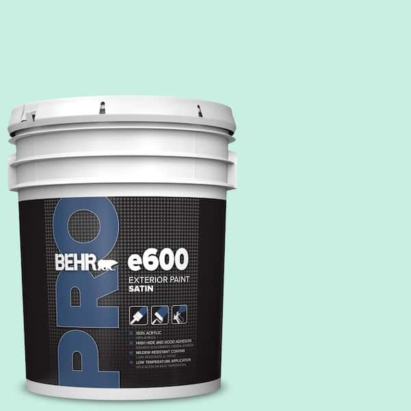 BEHR PRO 5 gal. #P430-1 Summer House Satin Exterior Paint (2)