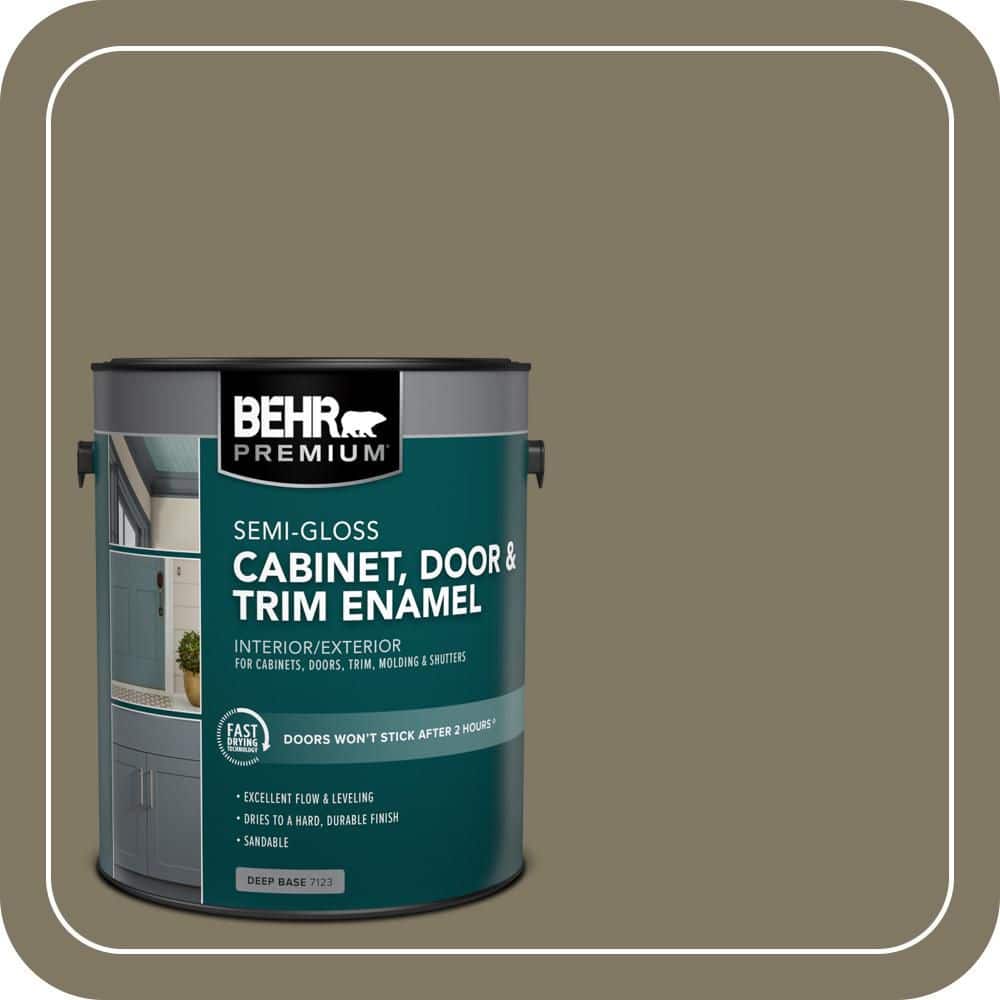 BEHR PREMIUM 1 gal. #760D-6 Spanish Galleon Semi-Gloss Enamel Interior/Exterior Cabinet, Door & Trim Paint