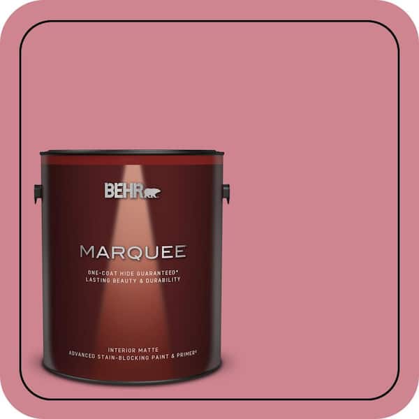 BEHR PREMIUM PLUS #130D-4 Rose Sachet Enamel Interior/Exterior Paint & Primer Color Sample (3)