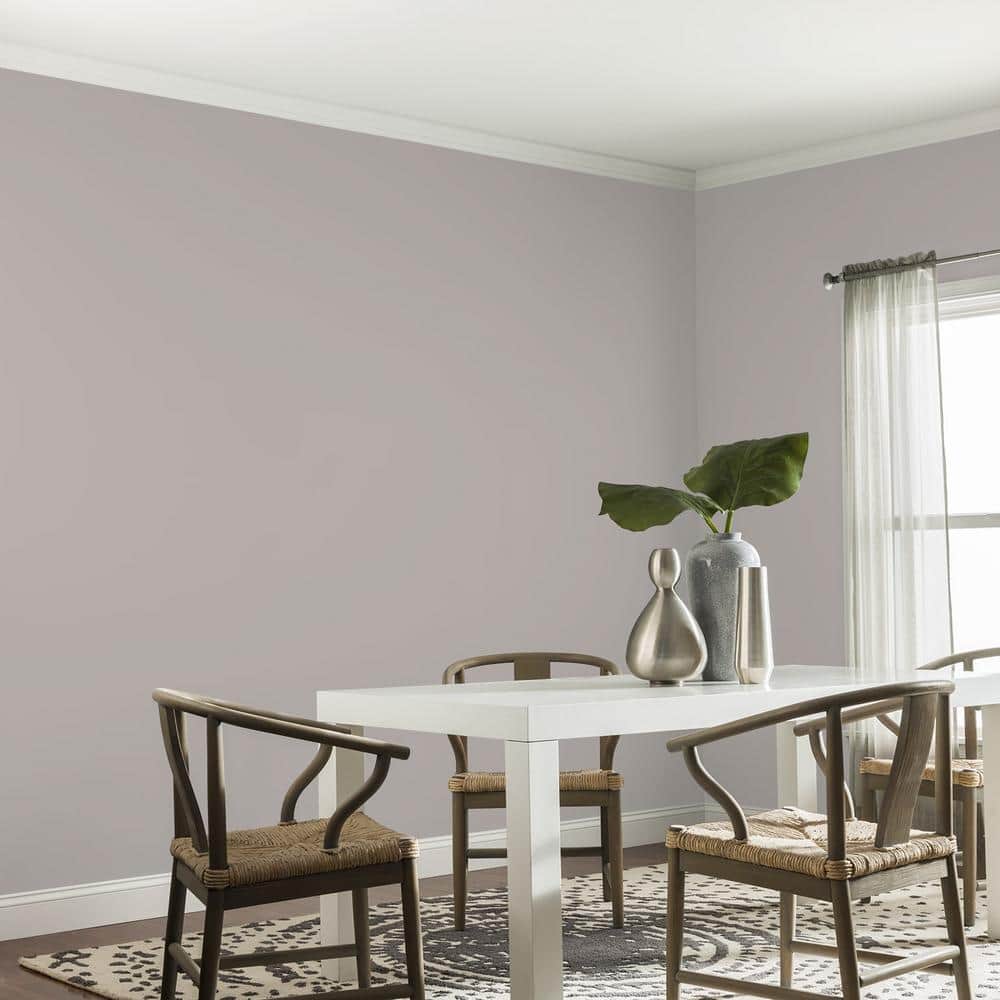 Glidden Premium 5 gal. PPG1005-4 Slate Pebble Eggshell Interior Latex Paint (4)