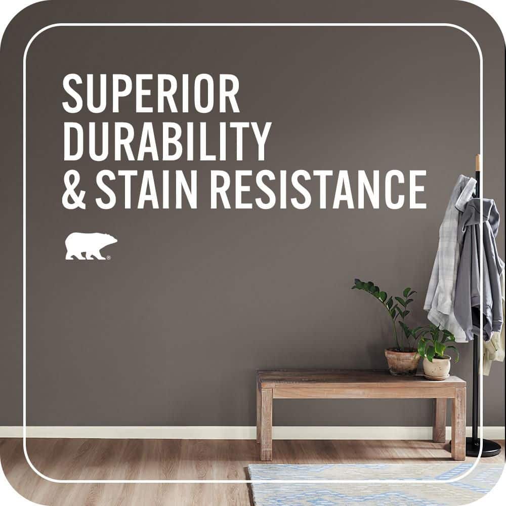 BEHR MARQUEE 1 gal. #MQ2-54 Gardeners Soil One-Coat Hide Matte Interior Paint & Primer (4)
