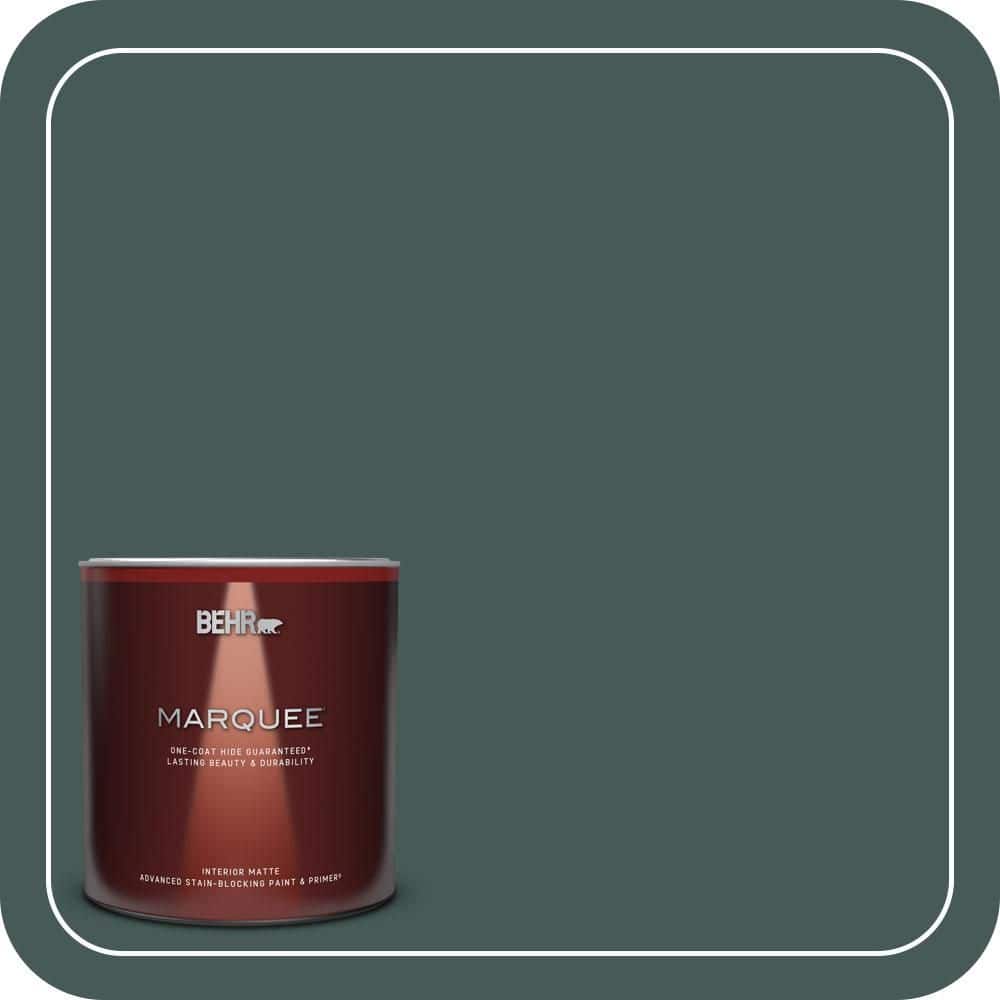 BEHR MARQUEE 1 Qt. #MQ6-09 Hostaleaf One-Coat Hide Matte Interior Paint & Primer