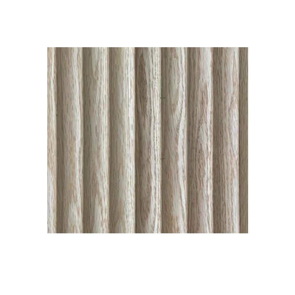 Timeline Fluted Solid Oak 3/4 in. x 5-5/8 in. x 72 in. 11.25 SF Unfinished Scallop Real Wood Slat Wall Panels (4-Pack) (2)