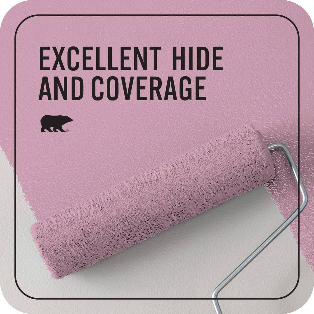 BEHR PREMIUM PLUS 1 qt. #M130-4 Raspberry Smoothie Flat EcoMix Plant-Based Interior Paint & Primer (2)