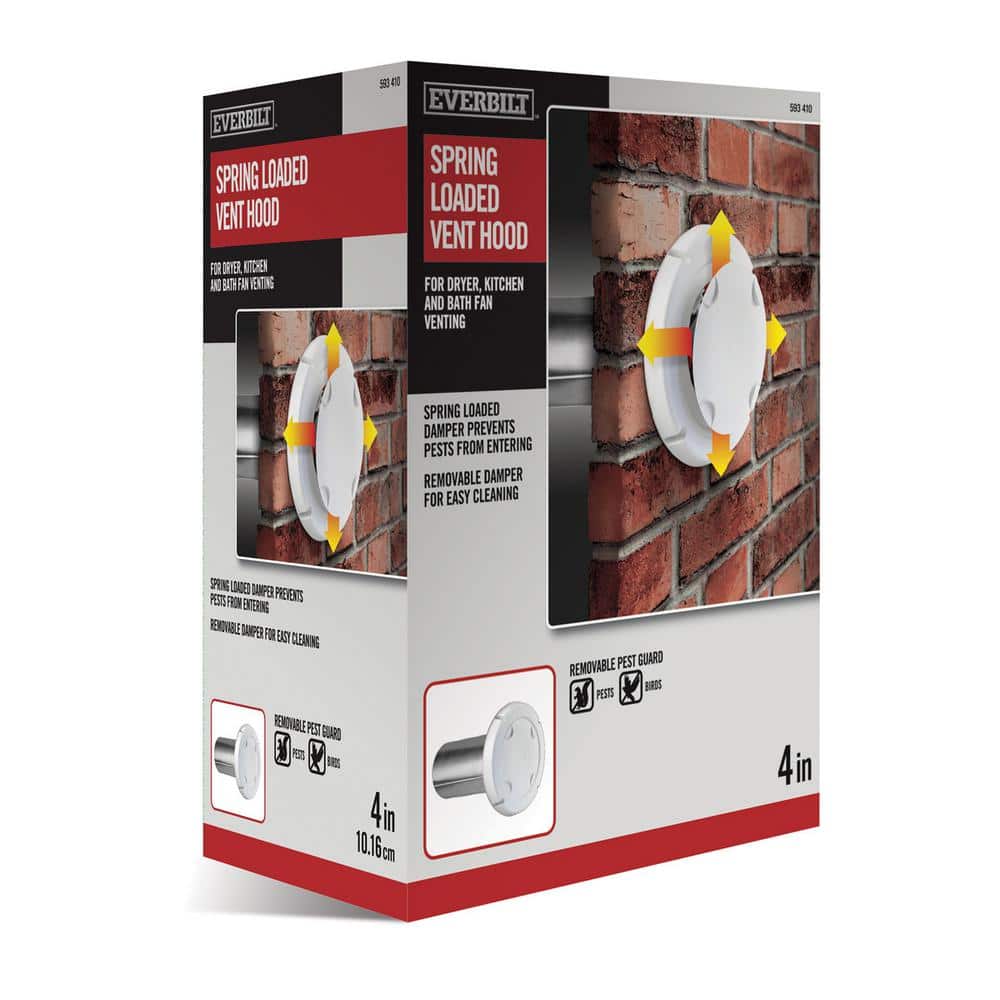 Everbilt 4 in. Spring Loaded Exhaust Hood in White (2)