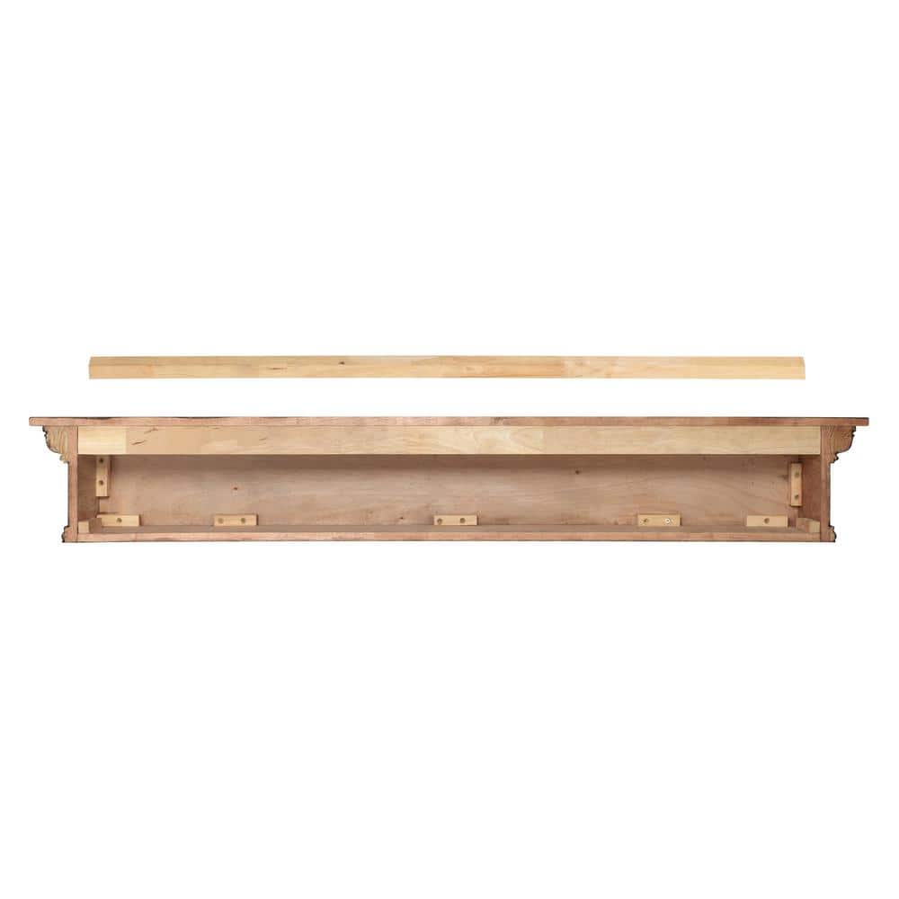 Pearl Mantels 5 ft. Chestnut Distressed Cap-Shelf Mantel (2)