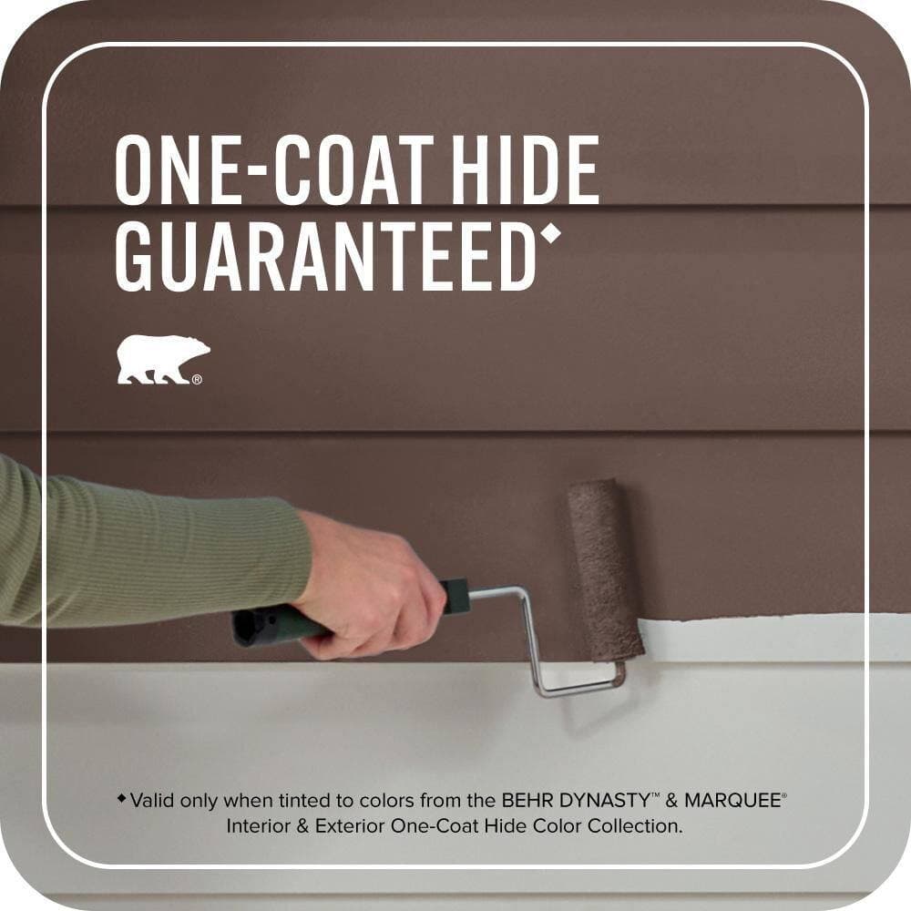 BEHR MARQUEE 1 gal. #T15-5 Heritage Oak Satin Enamel Exterior Paint & Primer (3)