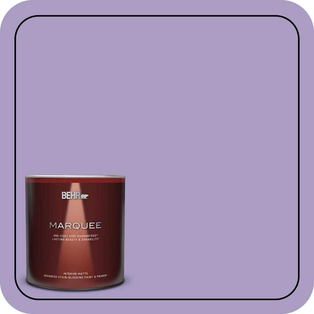 BEHR MARQUEE 1 qt. #M560-4 Evening Slipper One-Coat Hide Matte Interior Paint & Primer