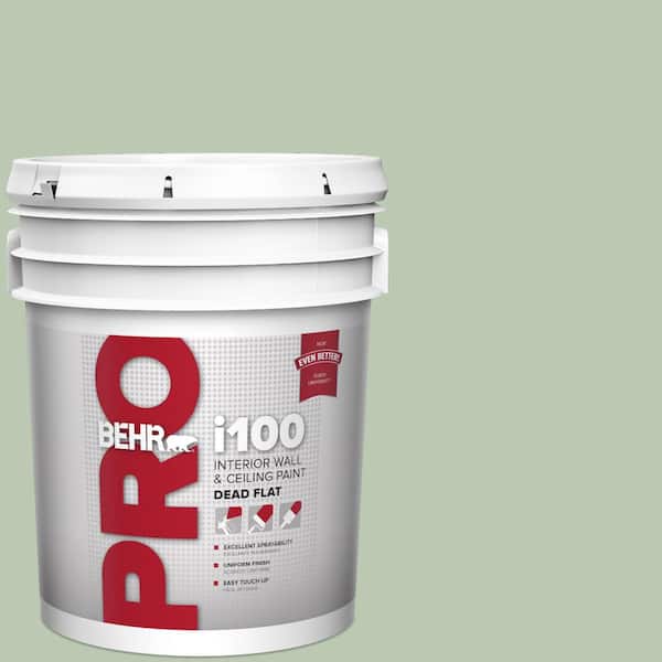 BEHR PRO 5 gal. #440E-3 Topiary Tint Dead Flat Interior Paint (2)