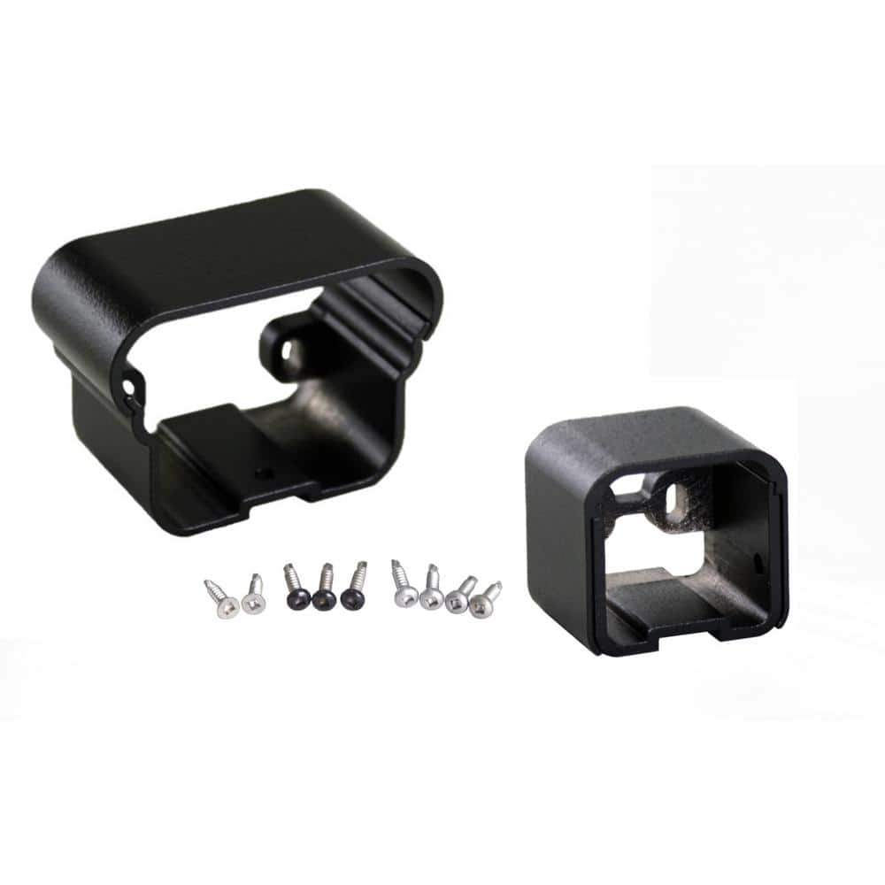 Pegatha Plus Black Aluminum Textured Level Bracket Kit (2-Piece)