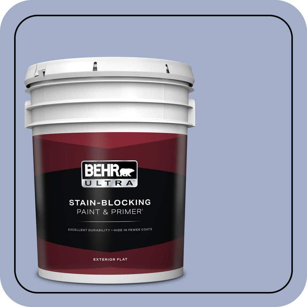 BEHR ULTRA 5 gal. #610D-4 Bellflower Flat Exterior Paint & Primer