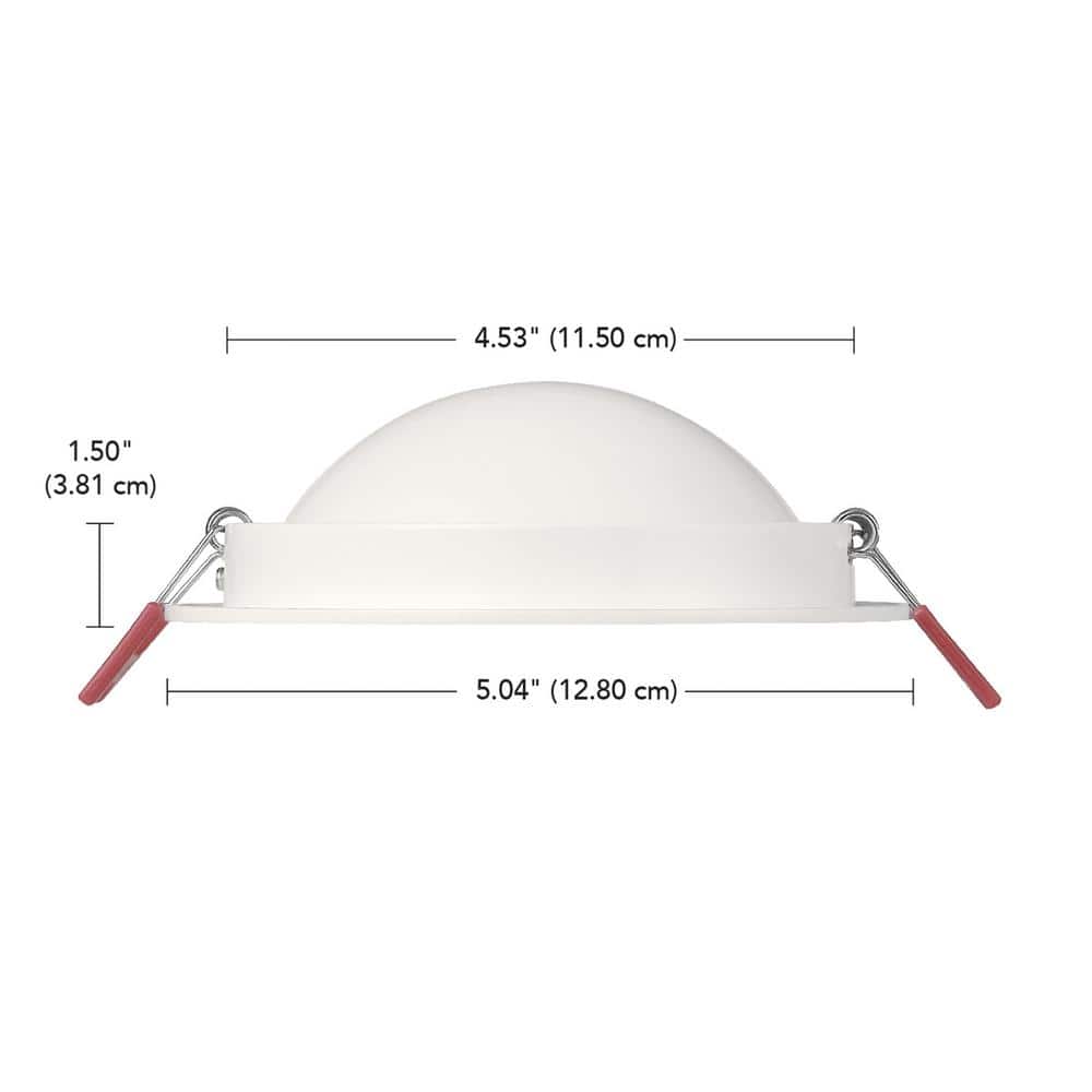 Commercial Electric 4 in. Elite Series Adjustable CCT 3-Level Lumen Select Dimmable Ultra Directional Canless Recessed Light, White (3)