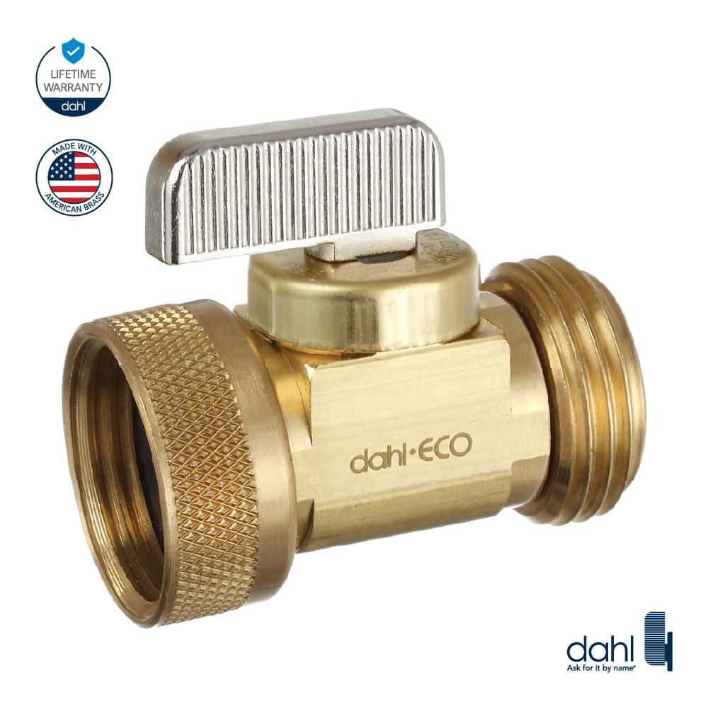 DAHL Male Hose x Fem Swivel Hose, Hose Valve, Straight, Brass, Lead-Free