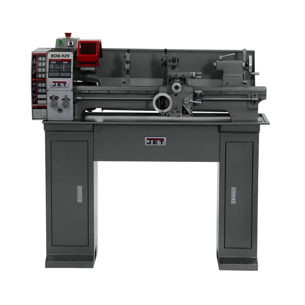 Jet 9 in. x 29 in. Belt Driven Metalworking Bench Lathe with Stand, 3/4 HP 115-Volt