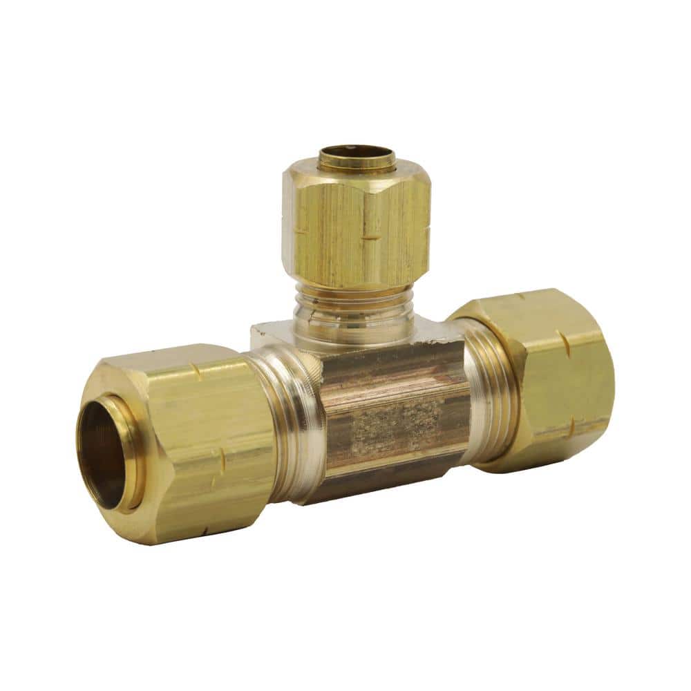 Everbilt 3/8 in. OD Compression Brass Tee Fitting