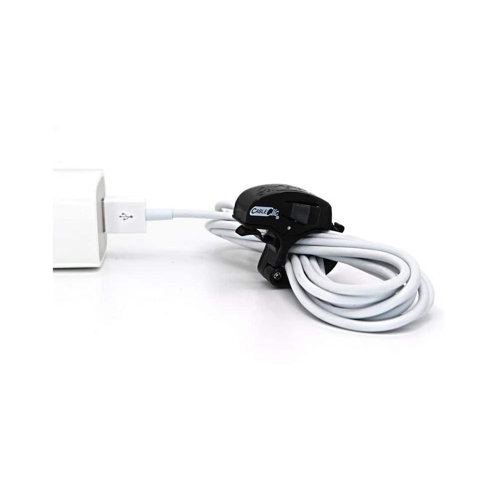 QA Worldwide Mini 1 in. UV Resistant Plastic Black Cable Clic (15-Pack) (3)
