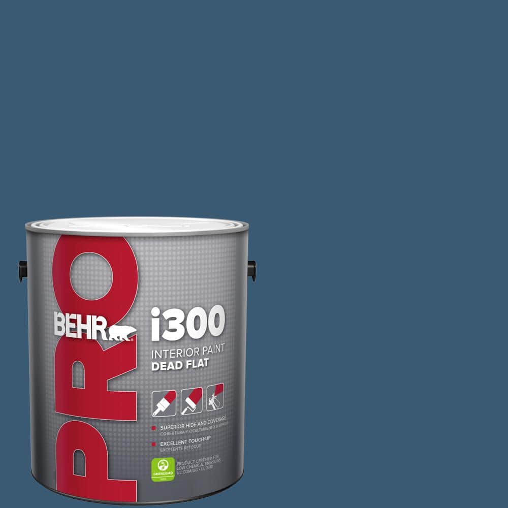 BEHR PRO 1 gal. #M500-6 Express Blue Dead Flat Interior Paint