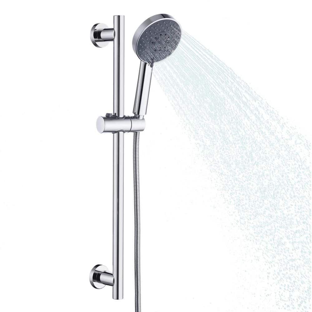 KES 5-Spray Multifunction Deluxe Wall Bar Shower Kit with Hand Shower in Polished Chrome (1)