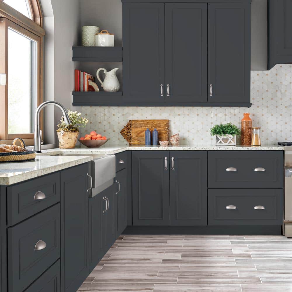 BEHR PREMIUM #N490-7 Enamel Interior/Exterior Cabinet, Door & Trim Paint (4)