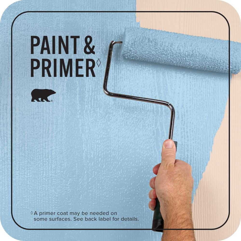 BEHR PREMIUM PLUS 1 gal. #550A-3 Little Pond Flat Exterior Paint & Primer (2)
