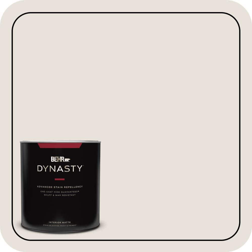 BEHR DYNASTY 1 qt. #N180-1 Barely Brown Matte Interior Stain-Blocking Paint & Primer