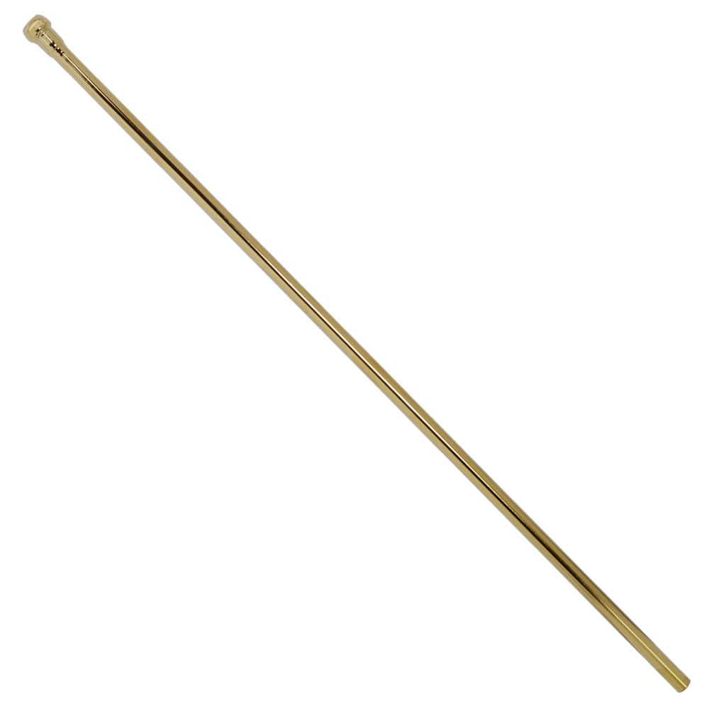 Westbrass 3/8 in. O.D. 1.7 ft. Brass Bullnose Riser for Faucet Supply (1)