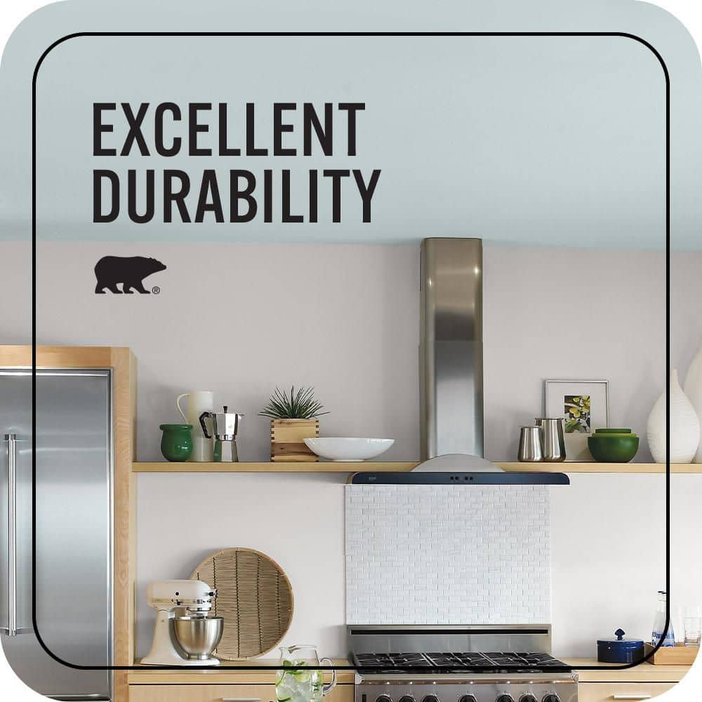 BEHR ULTRA 1 gal. #PPU13-16 Offshore Mist Ceiling Flat Interior Paint & Primer (3)