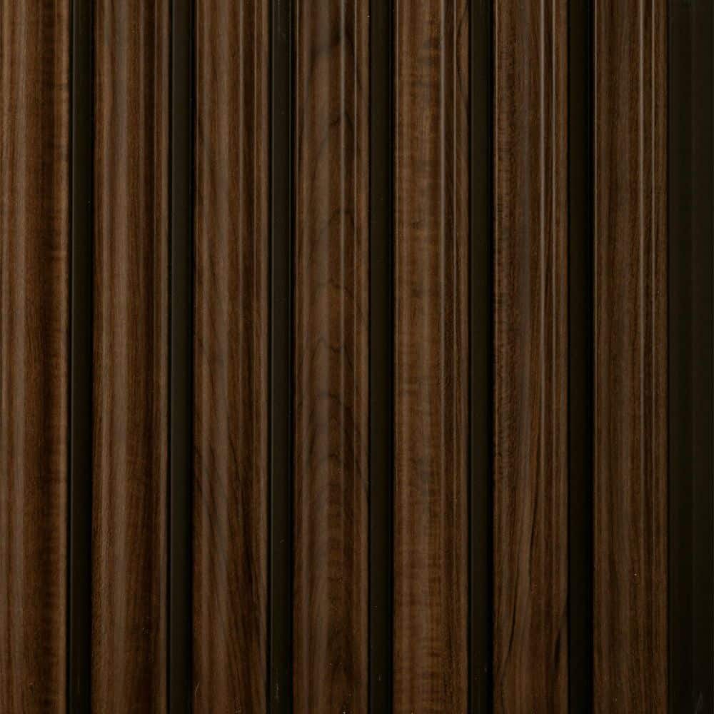 FROM PLAIN TO BEAUTIFUL IN HOURS Fluted 1/2 in. 0.79 ft. 9.3 ft. Glue-Up Foam Wood Slat Walls /147 sq. (1)