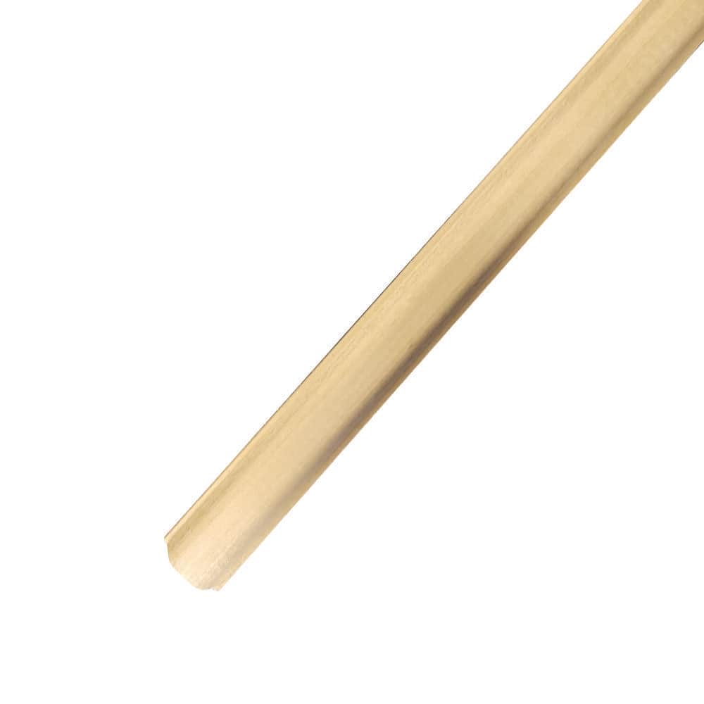 HOUSE OF FARA 3/8 in. D x 3/4 in. W x 96 in. L Basswood Wood Shelf Blank Drip Cap Moulding (2)